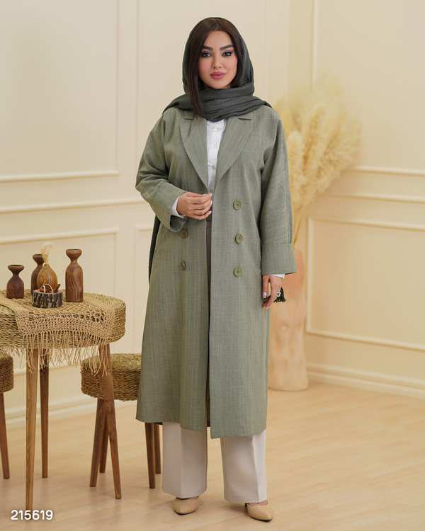 مانتو زنانه مدل گلبانو السانا Elsana کد 2156
