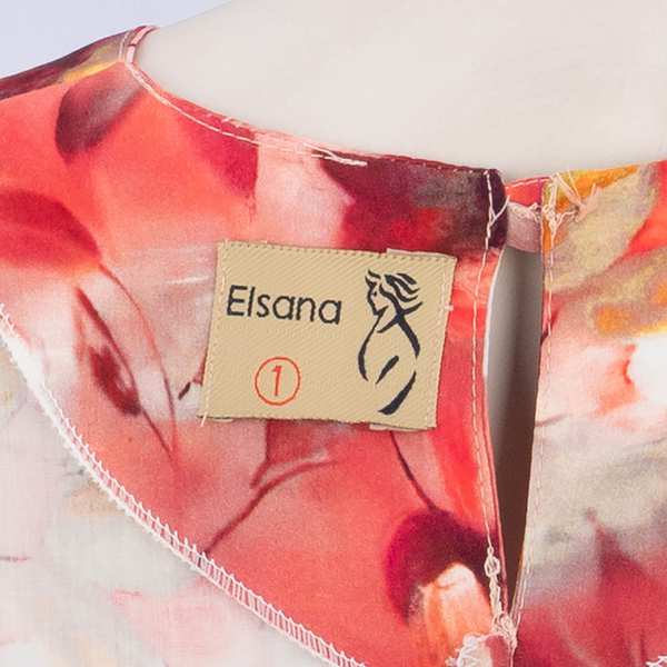 پیراهن ساحلی زنانه مدل رنگین السانا Elsana کد 2203 - تصویر 6