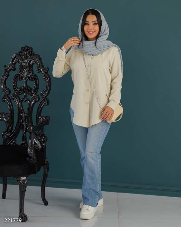 شومیز زنانه مدل گونای السانا Elsana کد 2217