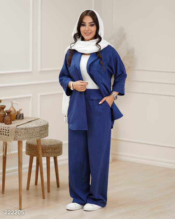 ست مانتو و شلوار زنانه مدل کیمیا السانا Elsana کد 2222