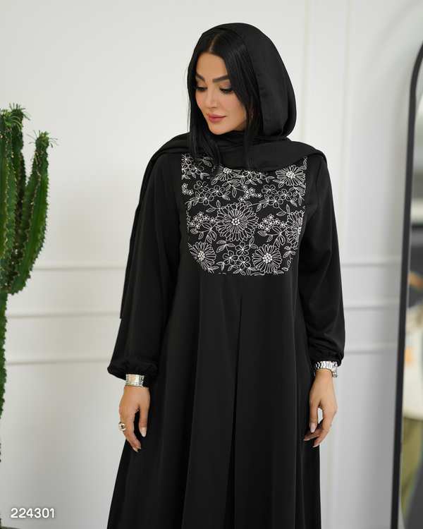 عبا زنانه مدل فاخره گل السانا Elsana کد 2243