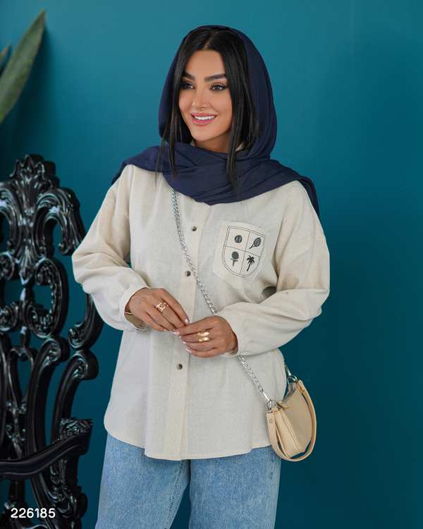 شومیز زنانه مدل فرارنگ السانا Elsana کد 2261