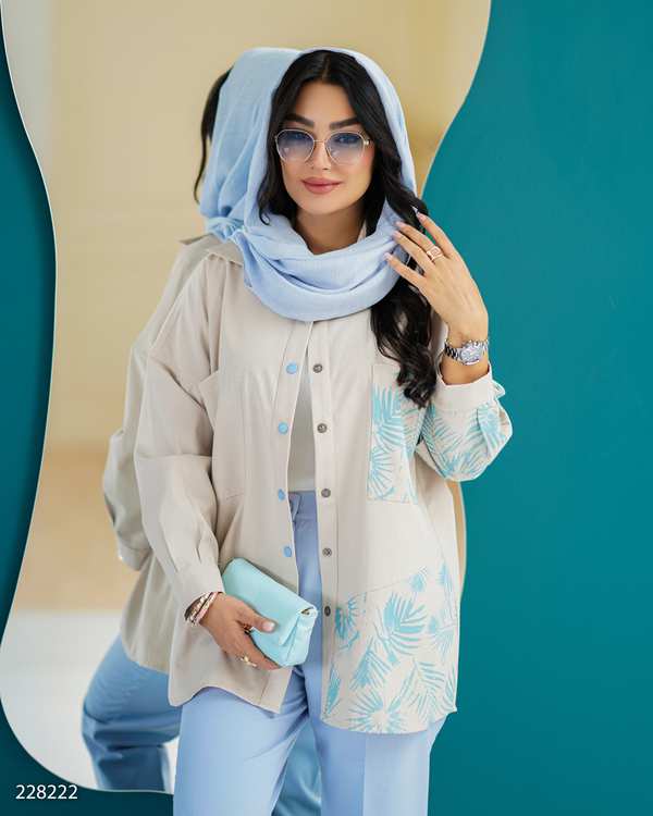 ست مانتو و شلوار زنانه مدل صوما السانا Elsana کد 2282