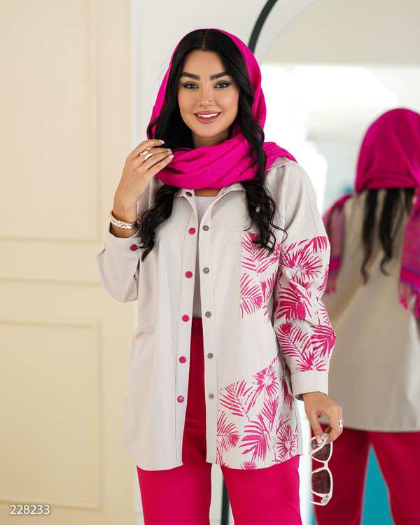 ست مانتو و شلوار زنانه مدل صوما السانا Elsana کد 2282