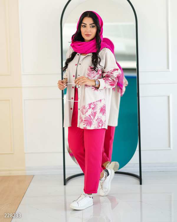 ست مانتو و شلوار زنانه مدل صوما السانا Elsana کد 2282 - تصویر 2