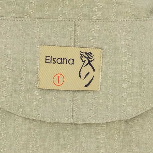 مانتو بلند زنانه سبز سدری مدل کامینه السانا Elsana کد 2289 - تصویر 6