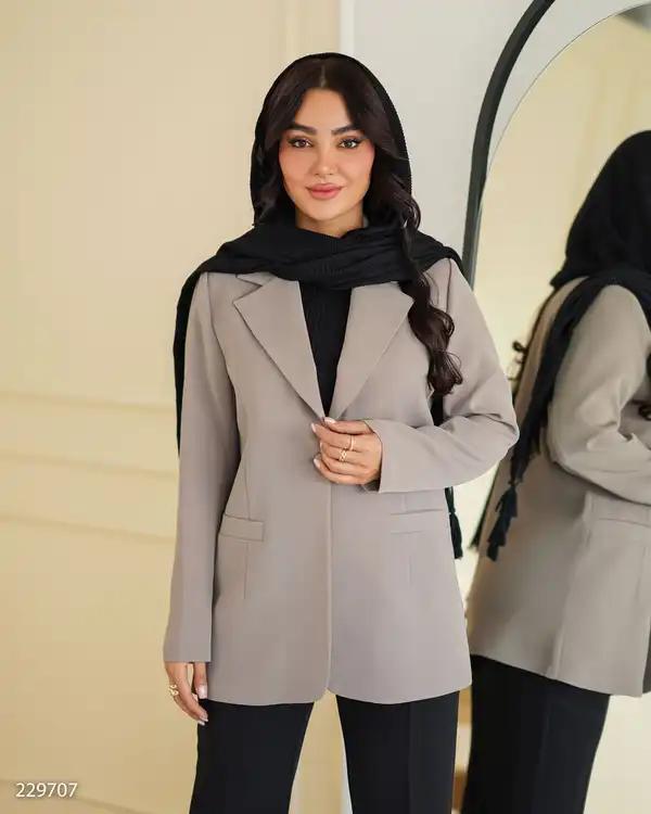 کت زنانه شکلاتی مدل جولیاالسانا Elsana کد2297