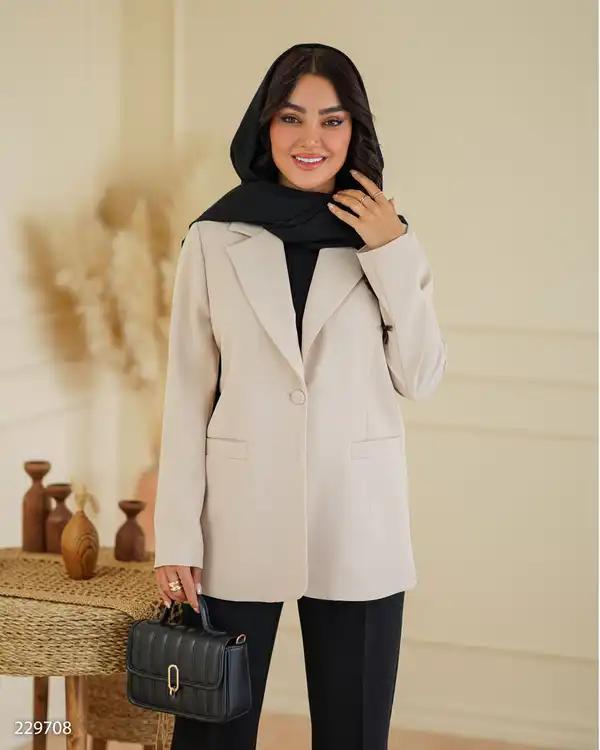 کت زنانه کرم مدل جولیاالسانا Elsana کد2297