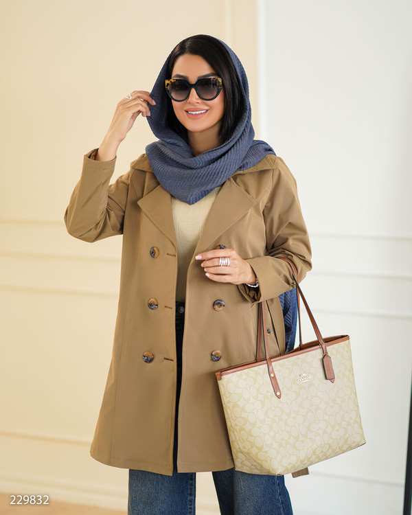 بارانی زنانه شتری مدل جیاناالسانا Elsana کد2298