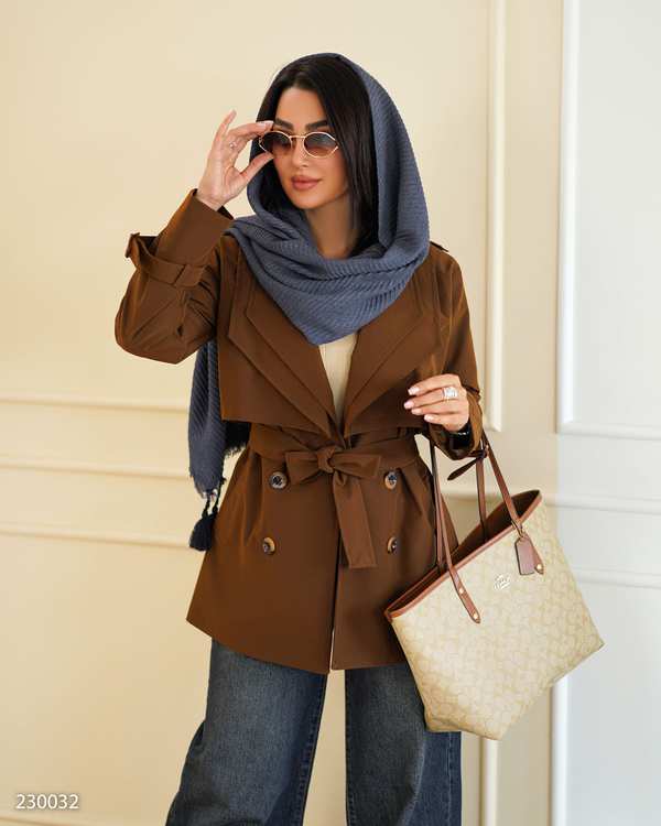 بارانی زنانه شتری مدل زرشامالسانا Elsana کد2300