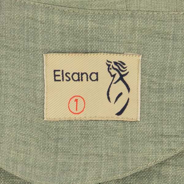 ست شومیز و دامن و کمربند زنانه سبز یشمی مدل هانیس السانا Elsana کد 2312 - تصویر 6