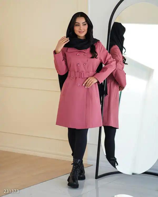 بارانی بلند زنانه کالباسی تیره مدل ژیانوالسانا Elsana کد2313