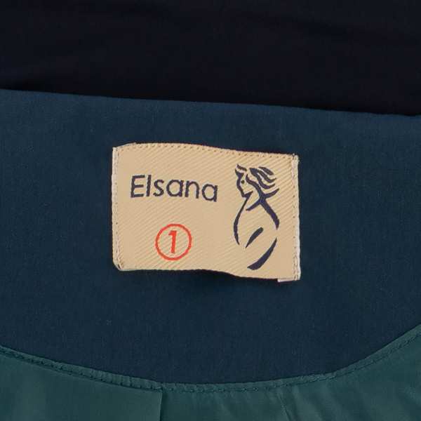 بارانی بلند زنانه سبز کله غازی مدل مهزین السانا Elsana کد 2321 - تصویر 6