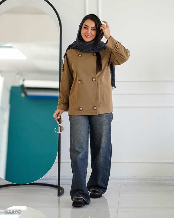 بارانی زنانه موکایی مدل تیام السانا Elsana کد 2330