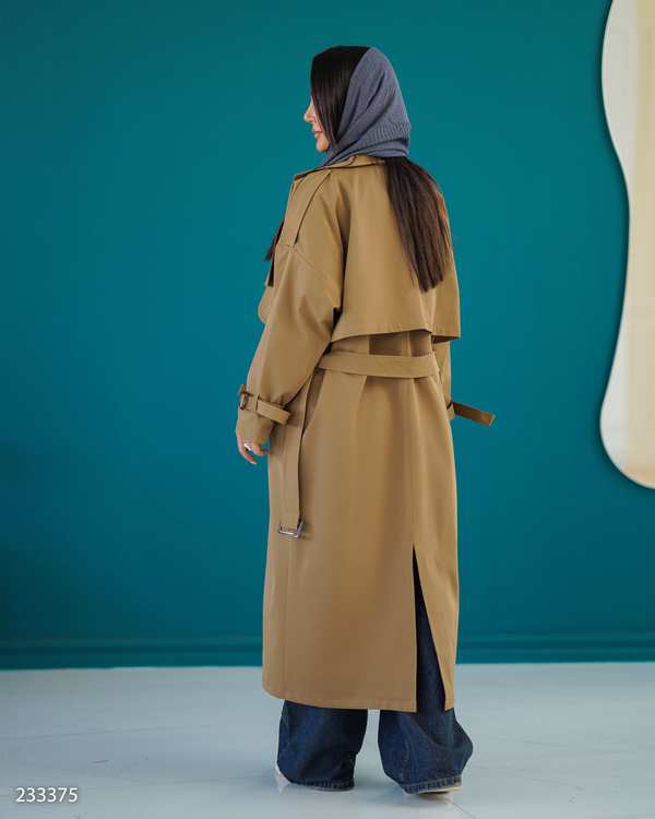 بارانی بلند زنانه موکایی مدل شهلا السانا Elsana کد 2333