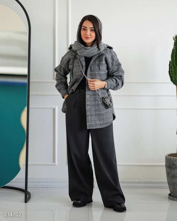 شکت زنانه کلاه دار نوک مدادی مدل ناردین السانا Elsana کد 2347