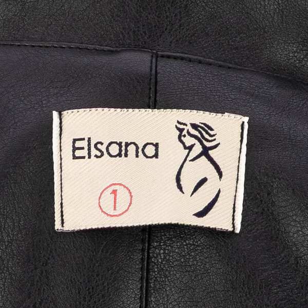 کت چرم زنانه مشکی مدل وصال السانا Elsana کد 2354 - تصویر 7