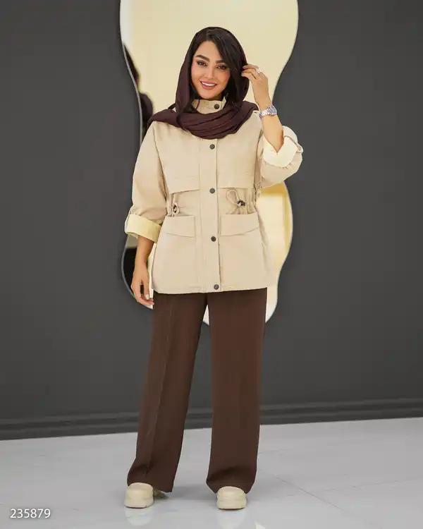 کاپشن زنانه استخوانی مدل الهام السانا Elsana کد 2358