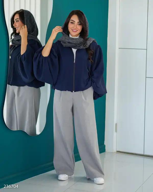 بامبر جکت زنانه سرمه ای مدل هیلدا السانا Elsana کد 2367