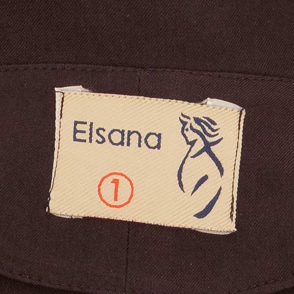 ست کت کراپ و شلوار زنانه قهوه ای السانا Elsana مدل آدریان کد 2485 - تصویر 7