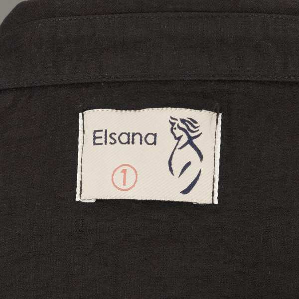 ست یقه و دامنک زنانه مشکی السانا Elsana مدل تالیا کد 1768 - تصویر 5