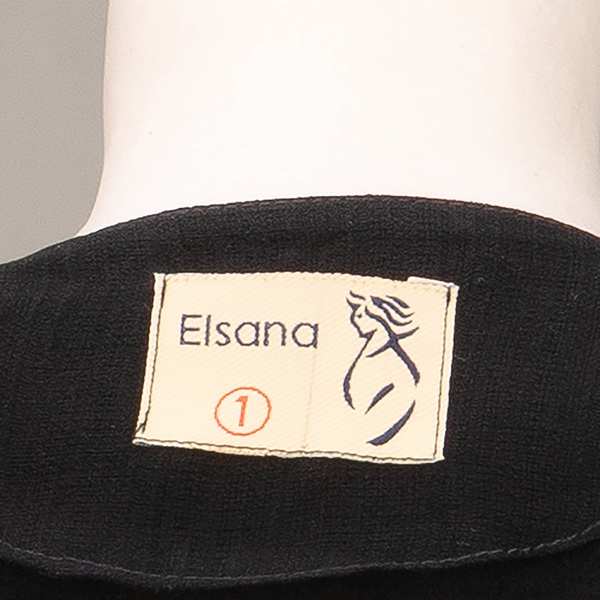 مانتو زنانه مشکی سفید السانا Elsana مدل دامور کد 2468 - تصویر 6