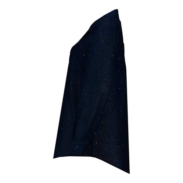 شومیز زنانه حریر لمه سرمه ای السانا Elsana مدل دایکو کد 2519 - تصویر 4