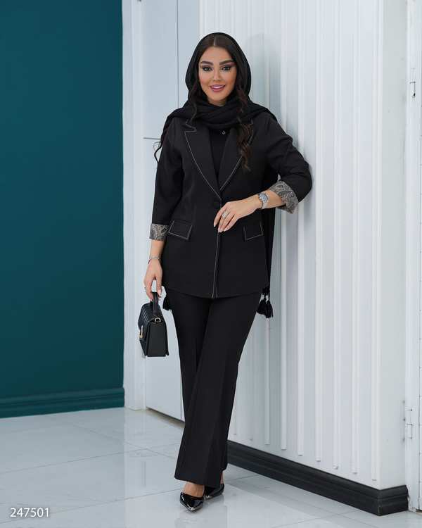 کت زنانه مشکی السانا Elsana مدل ماریو کد 2475
