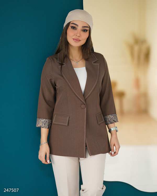کت زنانه شکلاتی السانا Elsana مدل ماریو کد 2475