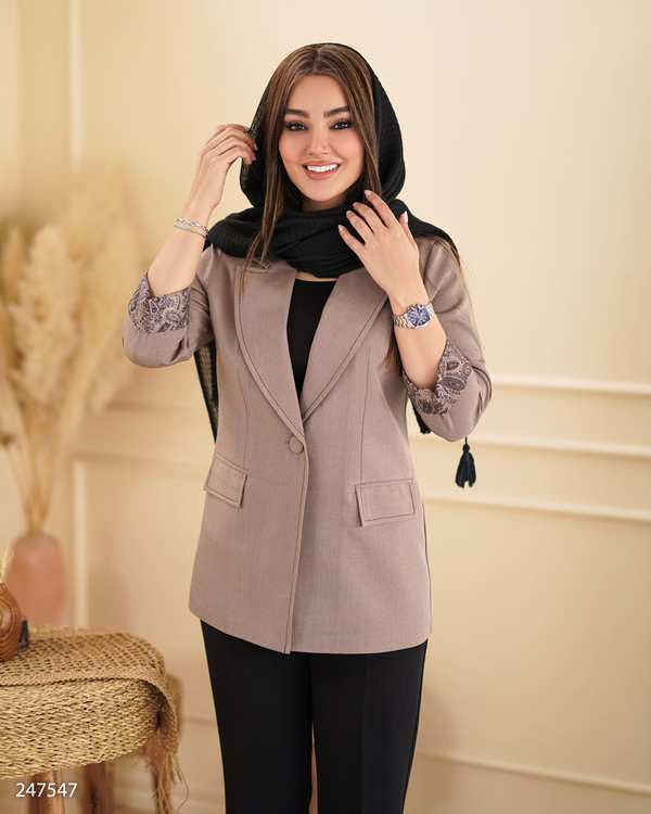 کت زنانه نسکافه ای السانا Elsana مدل ماریو کد 2475