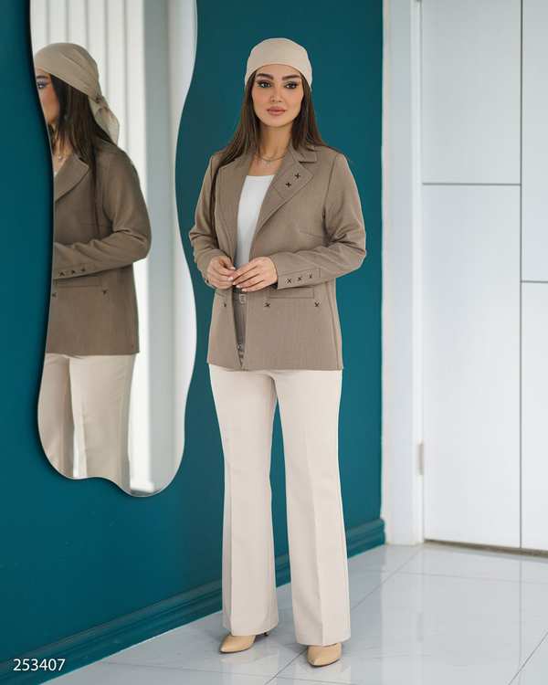 کت زنانه شکلاتی السانا Elsana مدل مانترا کد 2534
