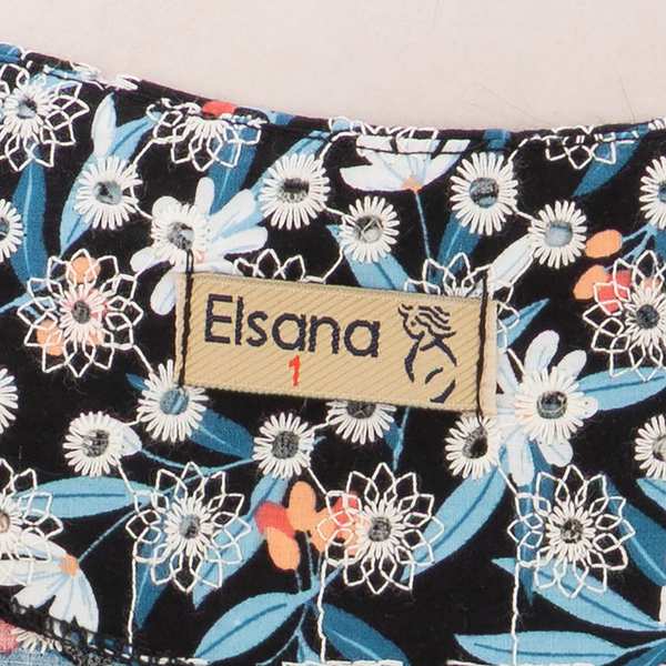 بلوز زنانه مشکی آبی السانا Elsana مدل نیکداد کد 2459 - تصویر 6