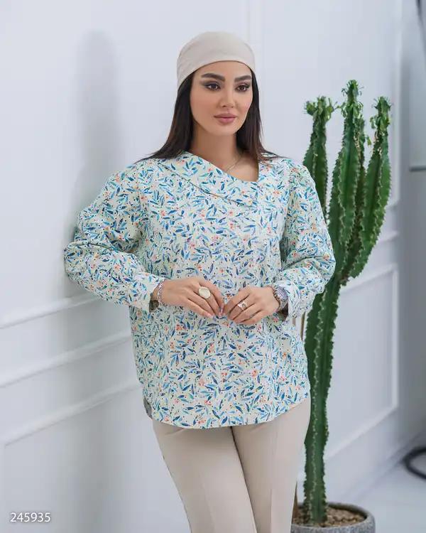 بلوز زنانه سفید السانا Elsana مدل نیکداد کد 2459