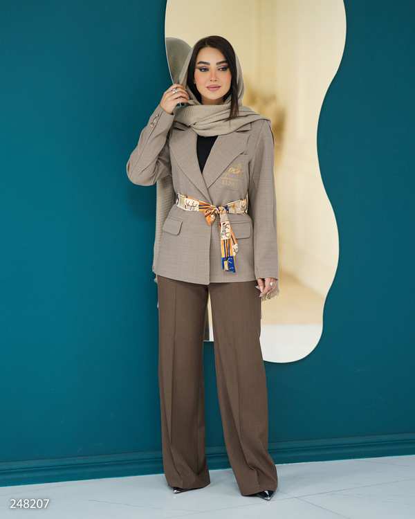 کت زنانه شکلاتی السانا Elsana مدل نیلرام کد 2482