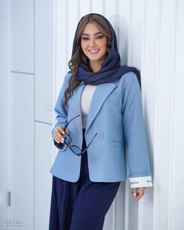 کت زنانه آبی السانا Elsana مدل نیلسو کد 2550