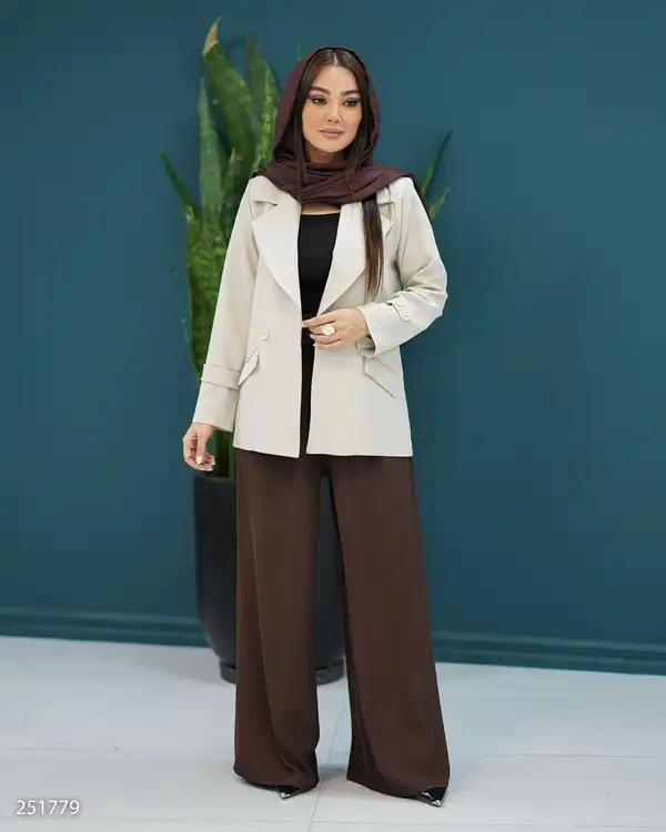 کت زنانه استخوانی السانا Elsana مدل هومان کد 2517