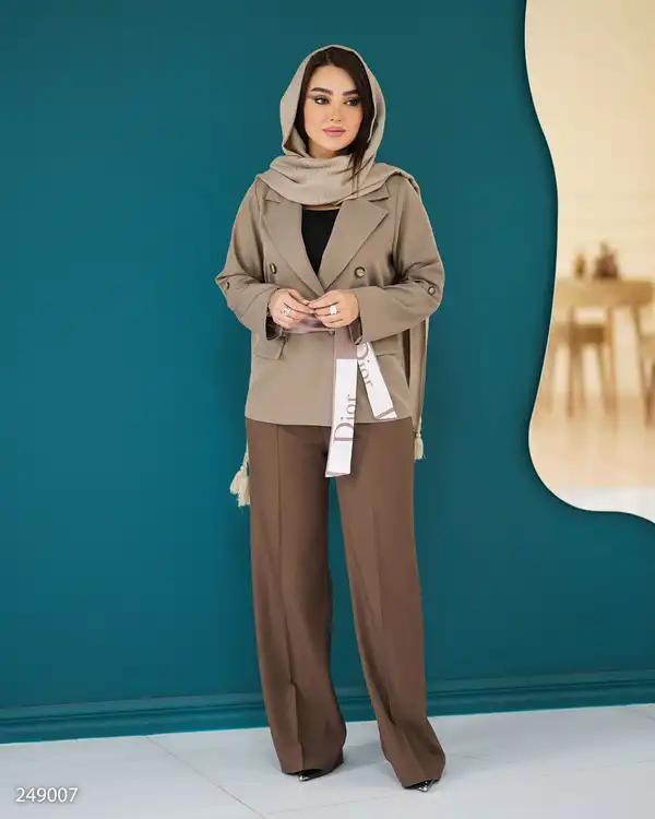کت زنانه شکلاتی السانا Elsana مدل هیرساد کد 2490