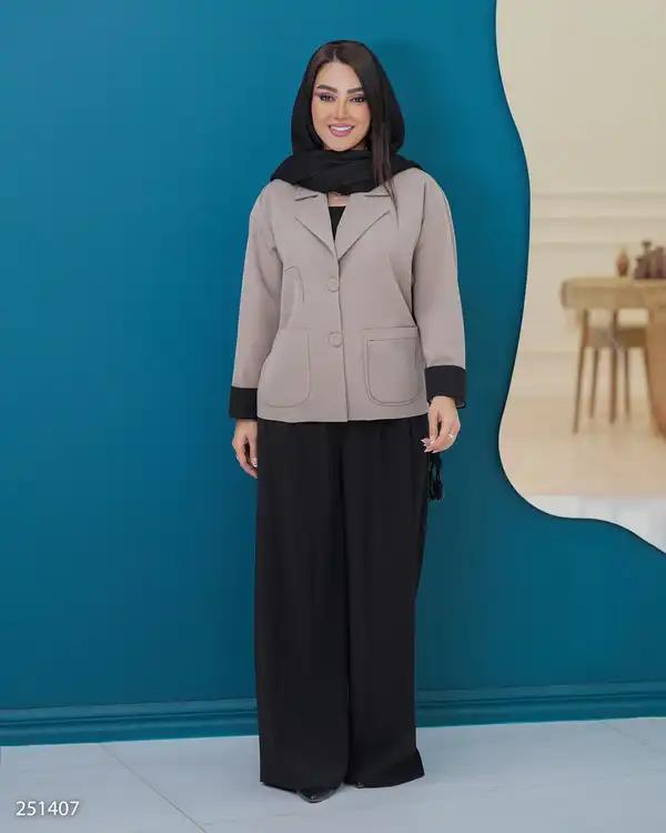 کت زنانه شکلاتی السانا Elsana مدل یاسمین کد 2514