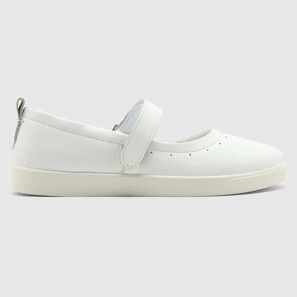 کفش چرم طبیعی زنانه ناپا سفید اورز Orez مدل MIA MARY JANE