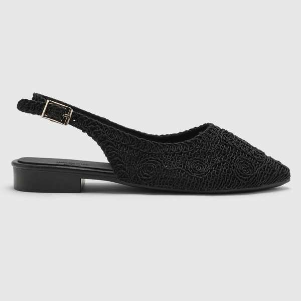 کفش زنانه پارچه ای مشکی اورز Orez مدل RYE