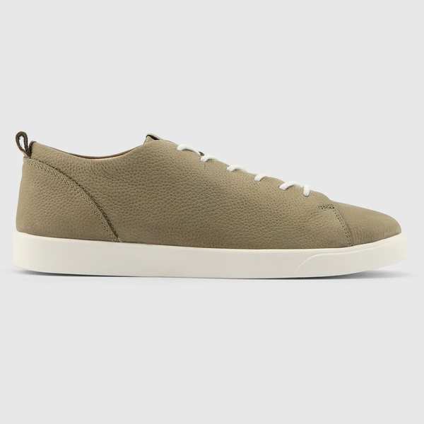 کفش اسنیکرز چرم طبیعی زنانه حریر سبز اورز Orez مدل MIA SNEAKER