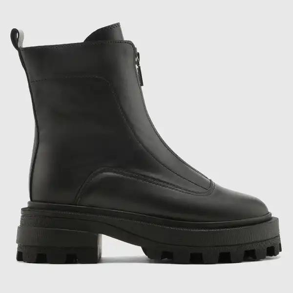 نیمبوت چرم طبیعی زنانه ناپا مشکی اورز Orez مدل REN کد IWCB107