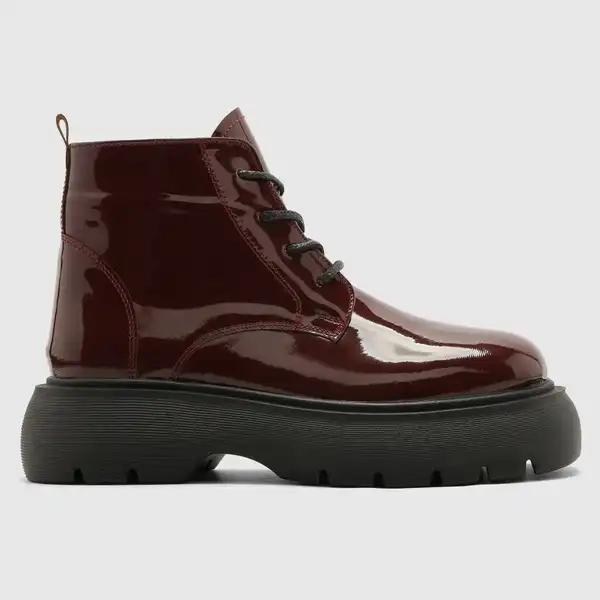 نیمبوت زنانه ورنی زرشکی اورز Orez مدل ELISA کد IWCB111