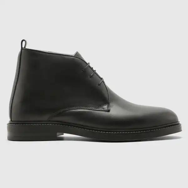 بوت چرم طبیعی مردانه ناپا مشکی اورز Orez مدل LINCOLN کد MFB117