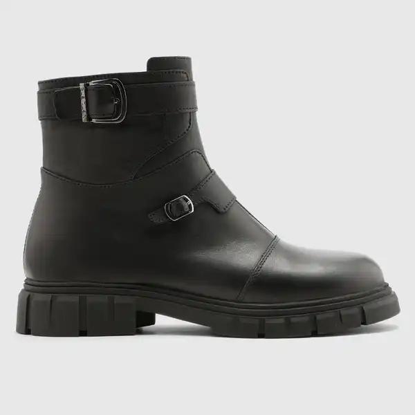 نیمبوت چرم طبیعی زنانه ناپا مشکی اورز Orez مدل MOSCOW کد WCB149