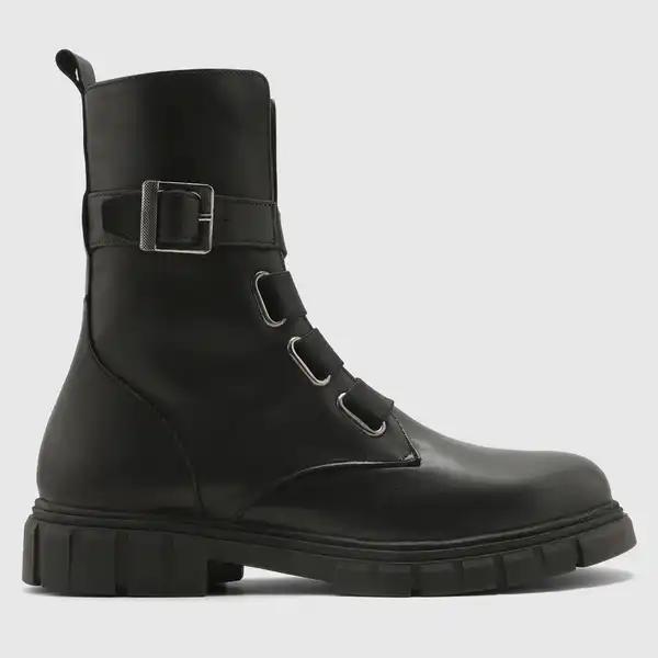 نیمبوت چرم طبیعی زنانه ناپا مشکی اورز Orez مدل MOSCOW کد WCB150