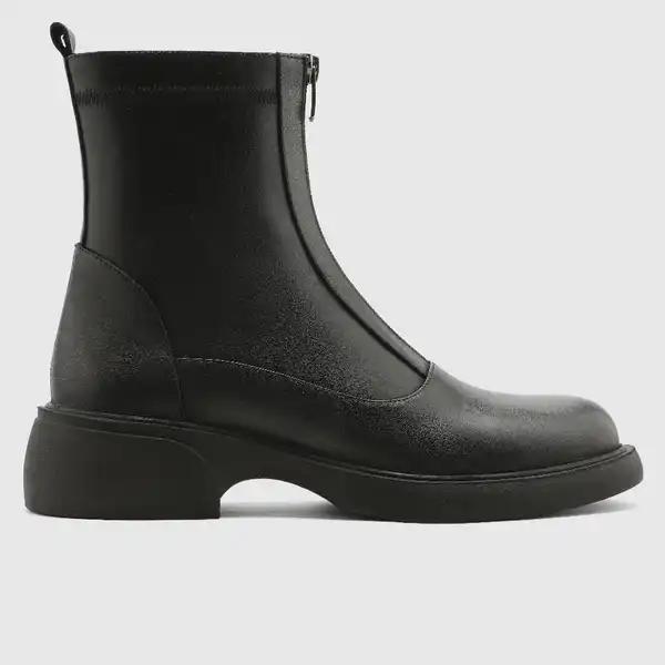 نیمبوت چرم طبیعی زنانه ناپا مشکی اورز Orez مدل MANILA کد WCB152