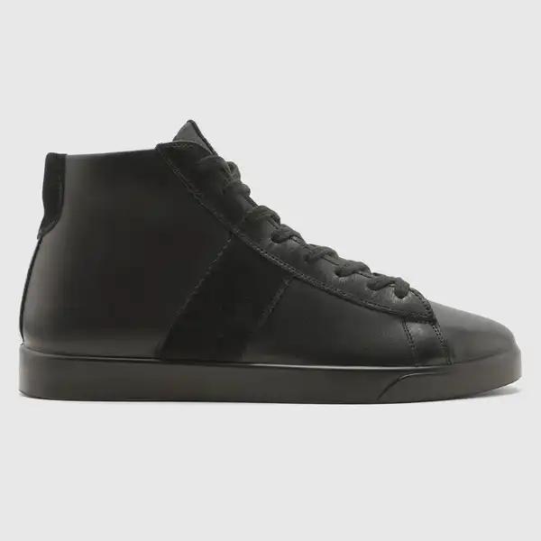 نیمبوت پاشنه بلند چرم طبیعی زنانه بورنیش اشبالت مشکی اورز Orez مدل MIA SNEAKER BOOT کد WCB160