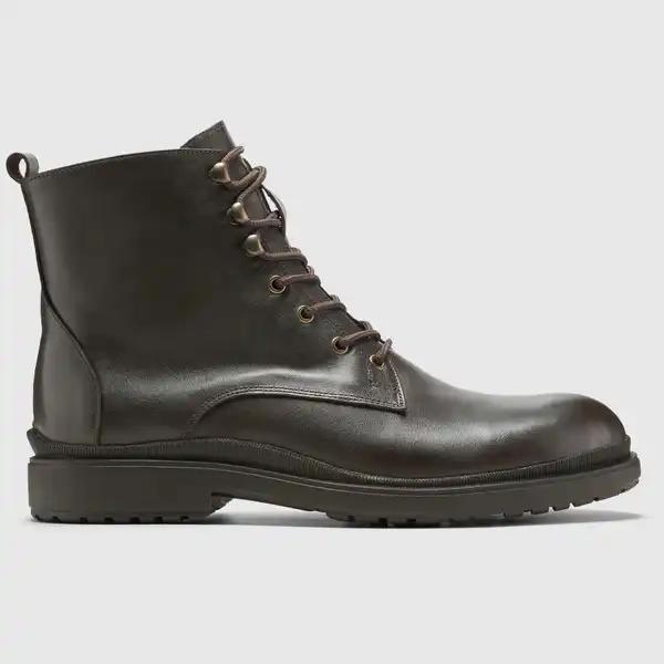 نیم بوت چرم طبیعی مردانه ناپا قهوه ای اورز Orez مدل TYSON