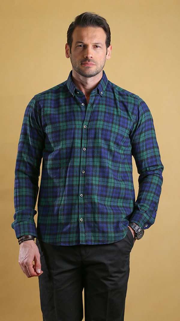 پیراهن زمستانه مردانه 60286 برندس Brands